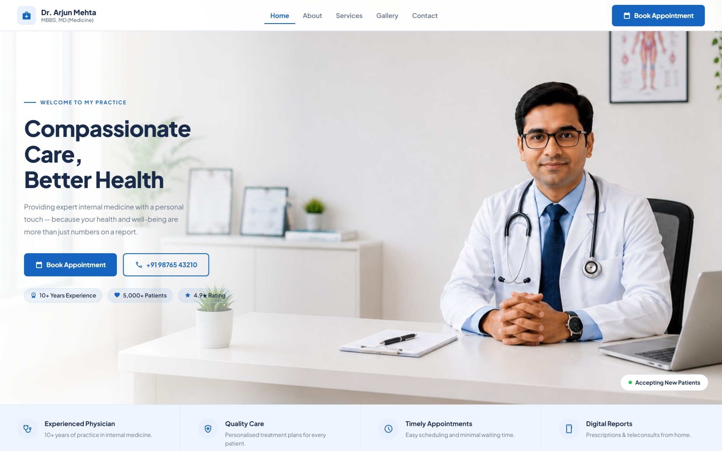 Multi-Speciality Theme Preview